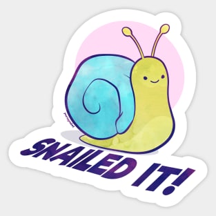 Snailed It! Sticker